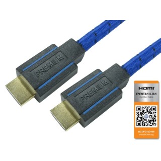 NewLink 3 m 4K @ 60Hz HDMI Cable Male to Male HDMI V2.0 Nylon Jacket CDLPREM-03B