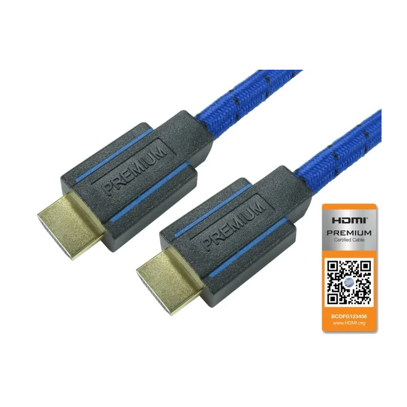 NewLink 3 m 4K @ 60Hz HDMI Cable Male to Male HDMI V2.0 Nylon Jacket CDLPREM-03B