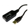 NewLink IC Socket USB Cable Female USB Type A to Female USB 2.0 USB Type A Black 15m USB2-REP15