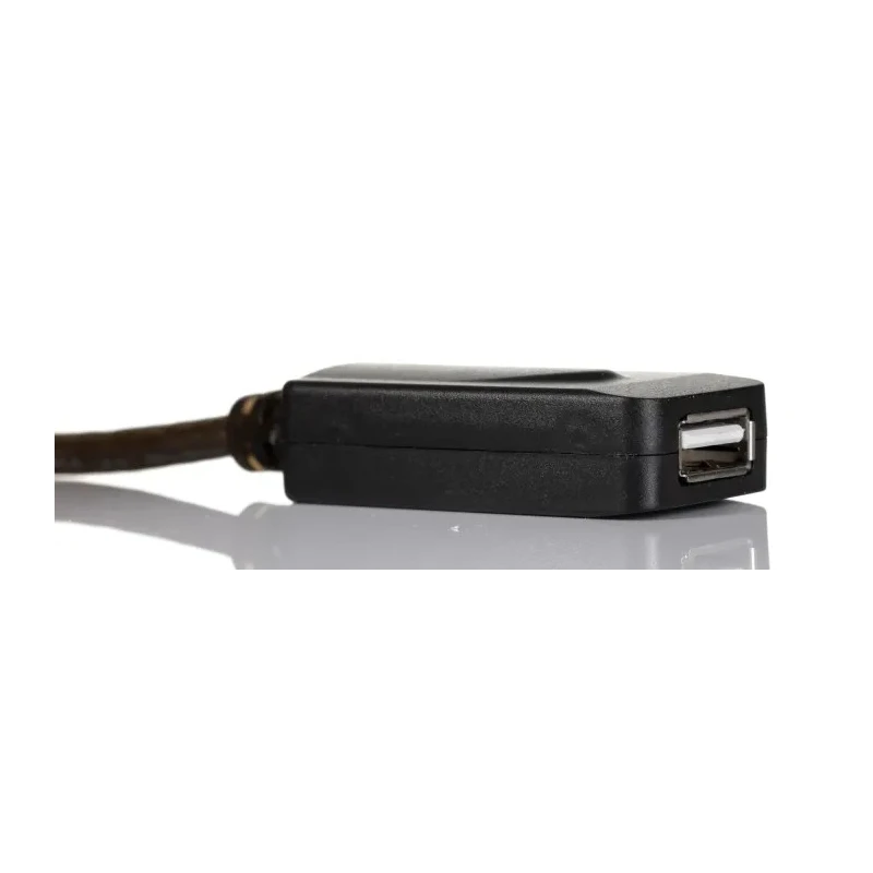 NewLink IC Socket USB Cable Female USB Type A to Female USB 2.0 USB Type A Black 15m USB2-REP15