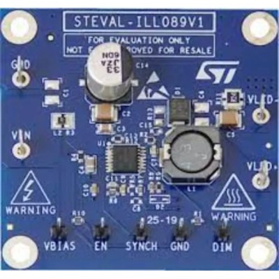 STMicroelectronics 1 A Buck Automotive Grade Dimmable LED Driver Board Evaluation Kit STEVAL-ILL089V1