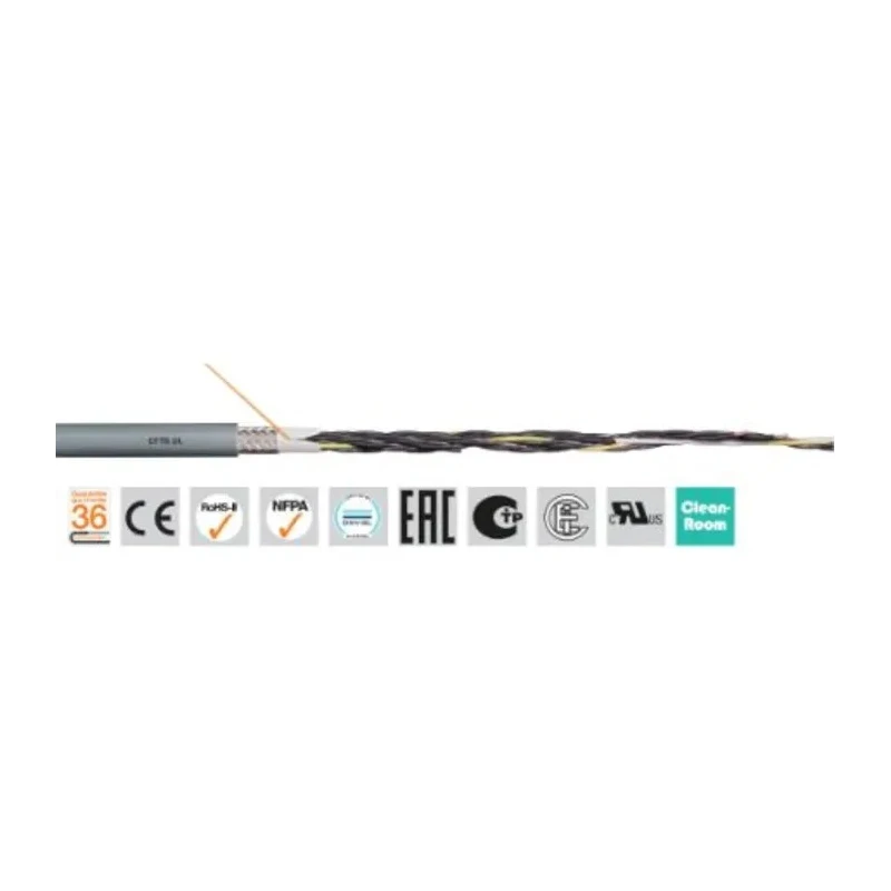 Igus chainflex CF78.UL Screened Control Cable 25 Cores 1.5mm² 15 AWG Thermoplastic Elastomer Jacket CF78.UL.15.25 (50m)