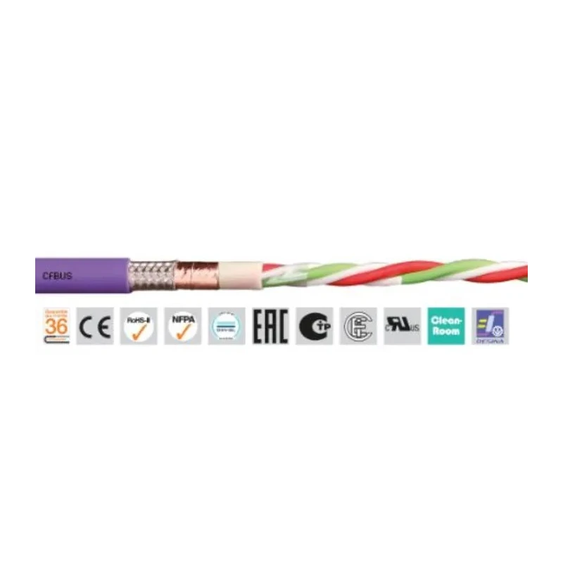 Igus chainflex CFBUS Data Cable 2 Cores 0.5mm² 20 AWG Screened 50 m Thermoplastic Elastomer Sheath CFBUS.021 (50m)