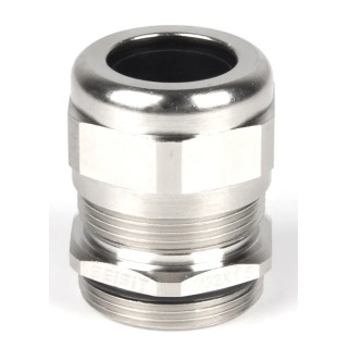RS PRO Metallic Nickel Plated Brass Cable Gland M32 Thread, 13 mm Minimum Cable Diameter, 20 mm Maximum Cable 210-0606