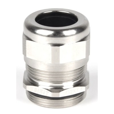 RS PRO Metallic Nickel Plated Brass Cable Gland M32 Thread, 13 mm Minimum Cable Diameter, 20 mm Maximum Cable 210-0606