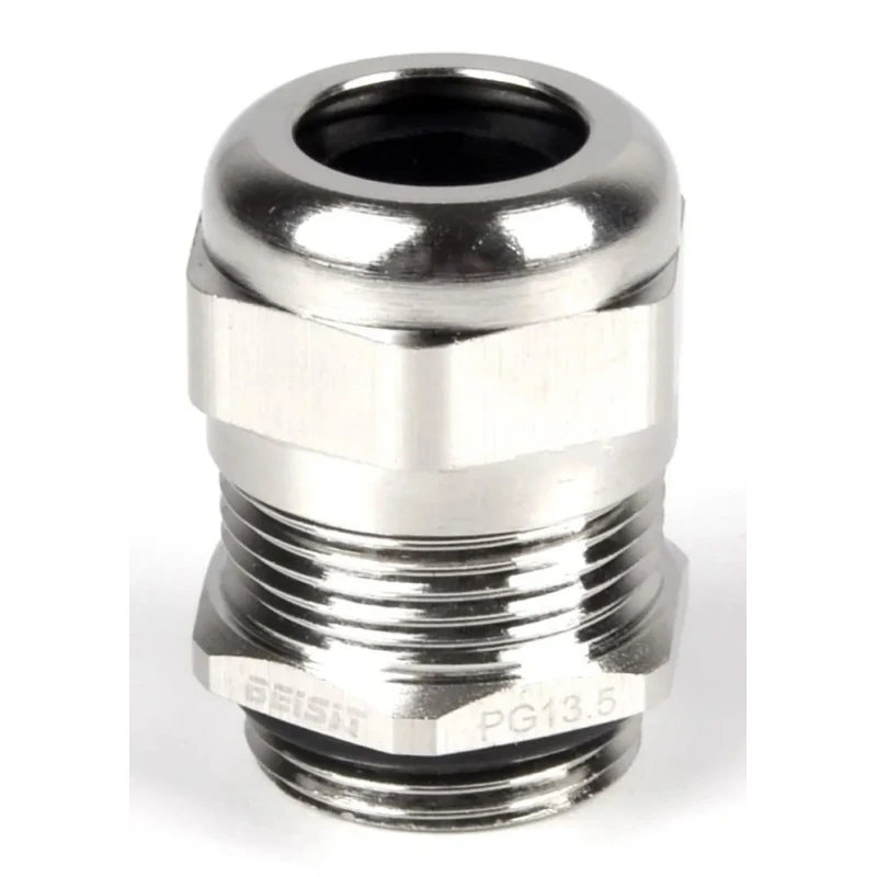 RS PRO Metallic Nickel Plated Brass Cable Gland, M40 Thread, 20 mm Min. to 28 mm Max. Cable Diameter, IP68 210-0612