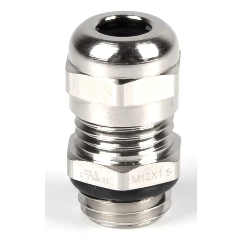RS PRO Metallic Nickel Plated Brass Cable Gland, PG7 Thread, 3 mm Min. Cable Diameter, 6.5 mm Max., IP68 210-0614