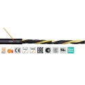 Igus chainflex CF30 4 Core Power Cable Black 4mm² 70 °C 25 m Thermoplastic Elastomer CF30