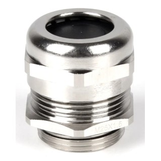 RS PRO Metallic Nickel Plated Brass Cable Gland with PG13.5 Thread, 6 mm Min. Cable Diameter, 12 mm Max. Cable 210-0621
