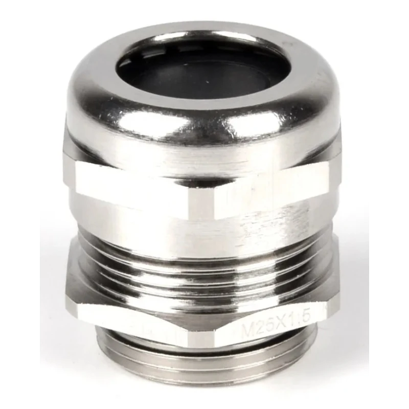 RS PRO Metallic Nickel Plated Brass Cable Gland with PG13.5 Thread, 6 mm Min. Cable Diameter, 12 mm Max. Cable 210-0621