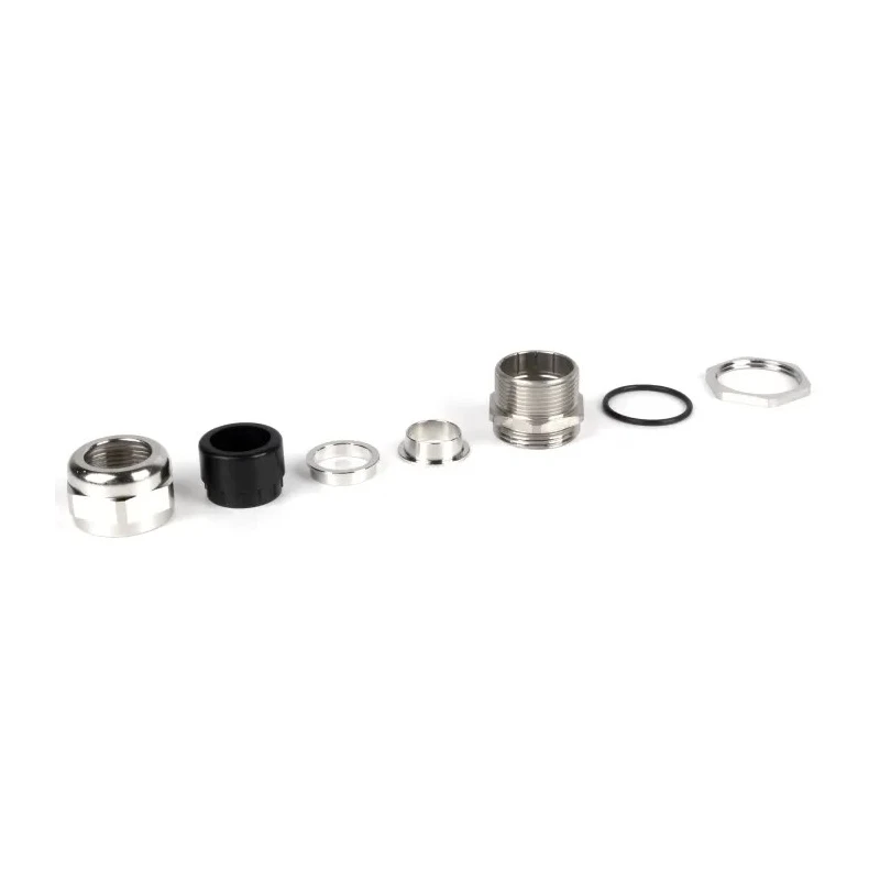 RS PRO Metallic Nickel Plated Brass IP68 Cable Gland PG16 Thread, 10 mm Min., 14 mm Max., -40°C to 100°C 210-0625