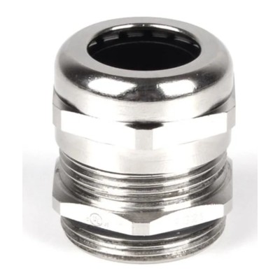 RS PRO Metallic Nickel Plated Brass Cable Gland PG29 Thread, 18 mm Min., 21 mm Max., IP68 210-0632