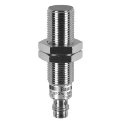 Baumer Threaded Barrel Inductive Proximity Sensor M8, PNP Output, 36V DC, 4 mm Detection Range IFRM 12P1701/S35L
