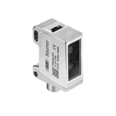 Baumer Light Barrier Photoelectric Sensor, Block Sensor, 600 mm Detection Range, Push Pull Output, IP69K O500W.SP-GW1J.PVO