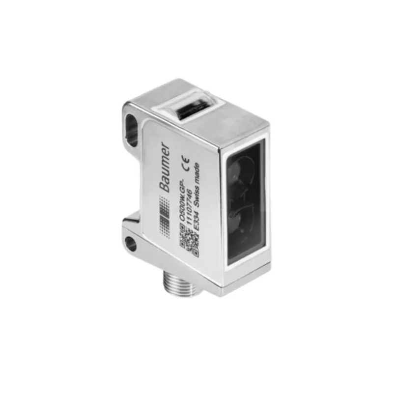 Baumer Light Barrier Photoelectric Sensor, Block Sensor, 600 mm Detection Range, Push Pull Output, IP69K O500W.SP-GW1J.PVO