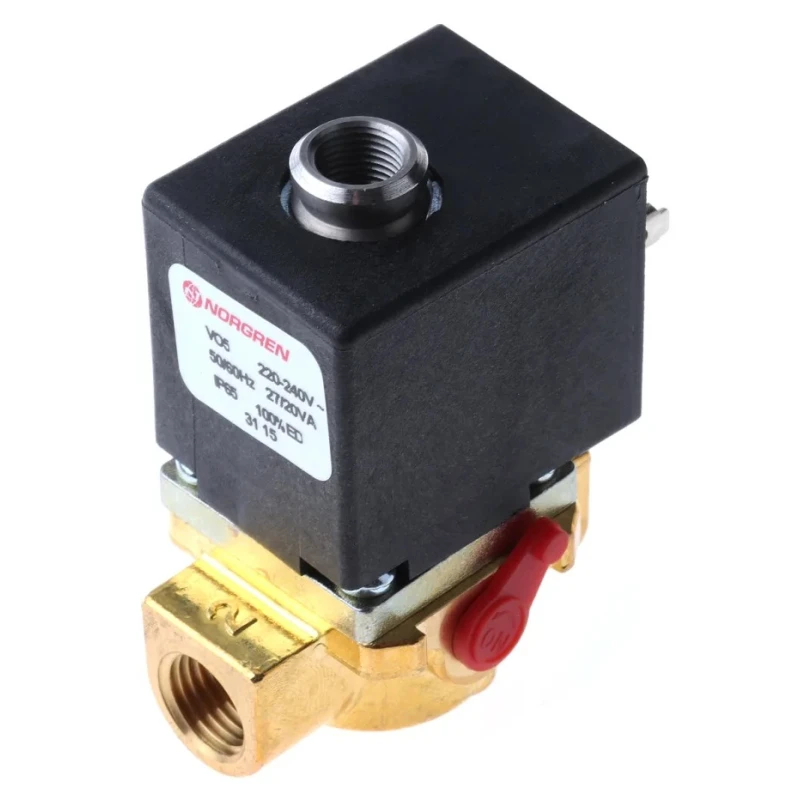 Norgren Pneumatic Solenoid Valve 2/2 Solenoid/Spring G V05 Series 240V AC 4.5W Brass Body V05B286N-B439A
