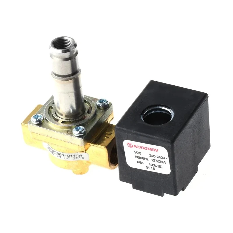 Norgren Pneumatic Solenoid Valve 2/2 Solenoid/Spring G V05 Series 240V AC 4.5W Brass Body V05B286N-B439A