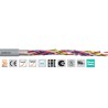 Igus chainflex CF211.PUR Screened Data Cable 6 Cores 0.25mm² 23 AWG Grey Polyurethane Sheath 100 m CF211.PUR.02.03.02 (100m)