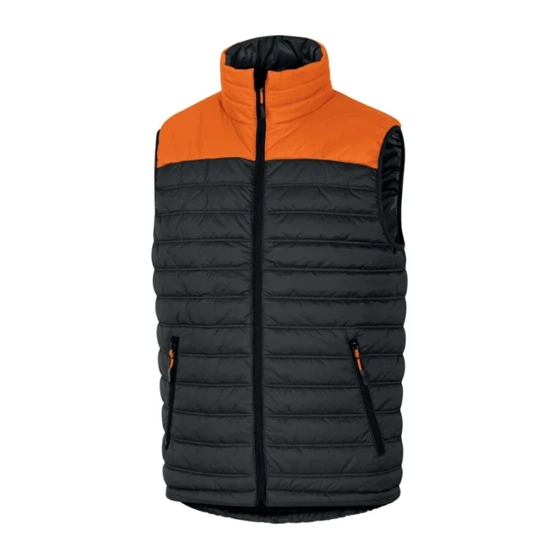 Delta Plus Durable Lightweight Unisex Black Orange Gilet Size XL GDOONGOXG