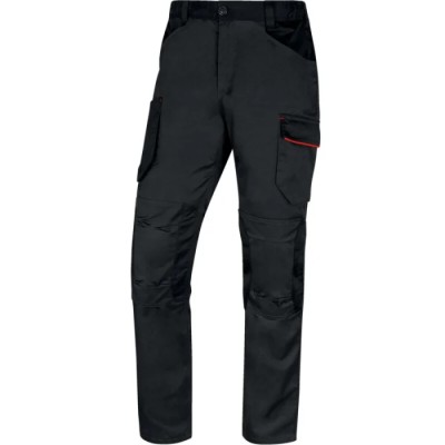 Delta Plus MACH 2 Unisex Work Trouser Red Grey 32 to 35 in Waist 80cm Leg M2PA3STRGRGT
