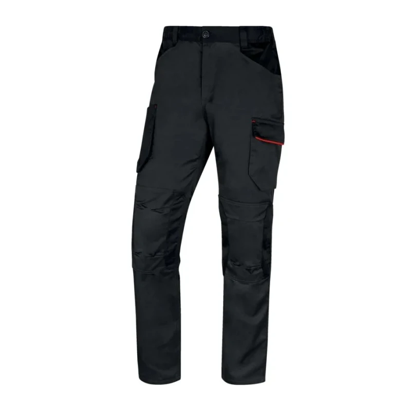 Delta Plus MACH 2 Unisex Work Trouser Red Grey 32 to 35 in Waist 80cm Leg M2PA3STRGRGT