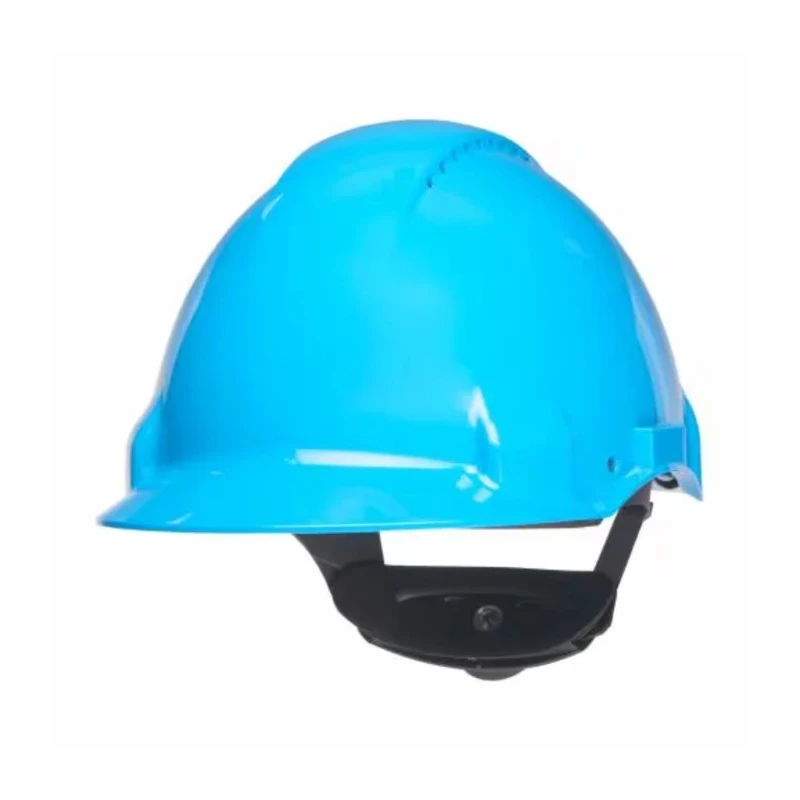 3M Blue Vented Adjustable Safety Helmet High Performance Polyethylene EN 397 Compliant 7000039719