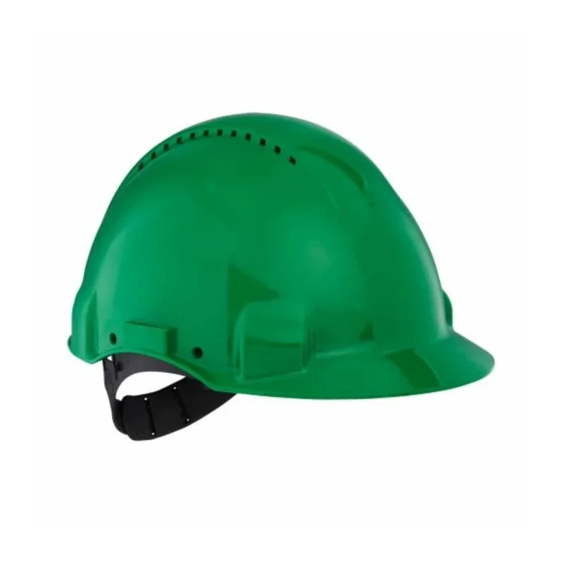 3M 3MTM Green Ventilated Adjustable Safety Helmet High Performance Polyethylene HDPE EN 397 7000108289