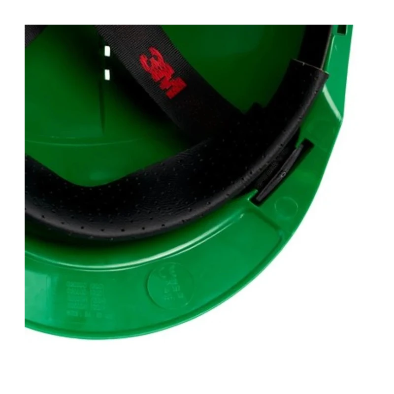 3M 3MTM Green Ventilated Adjustable Safety Helmet High Performance Polyethylene HDPE EN 397 7000108289