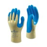 Showa Cut Resistant Kevlar Gloves Latex Coated Size 7 Yellow Blue SHO320