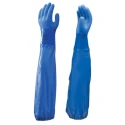 Showa Blue Cotton Gloves Size 10/XL with Polyvinyl Chloride Coating SHO690