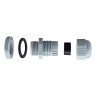 RS PRO Black Polyamide 66 Cable Gland PG7 Thread 3 mm Min. 6.5 mm Max. IP68 210-1372