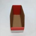 RS PRO Cardboard Storage Bin, 200 mm x 75 mm x 100 mm, Red 228-1100