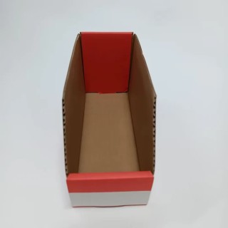 RS PRO Cardboard Storage Bin, 200 mm x 75 mm x 100 mm, Red 228-1100