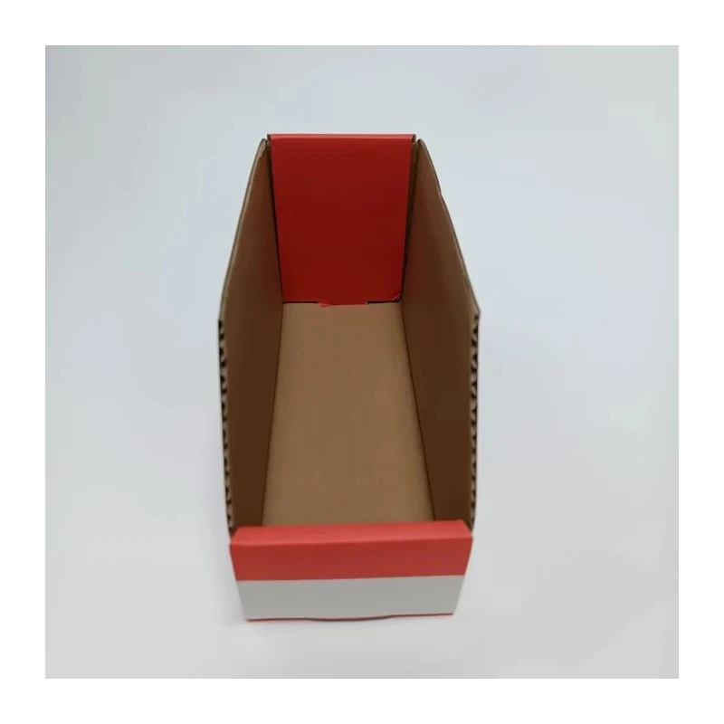 RS PRO Cardboard Storage Bin, 200 mm x 75 mm x 100 mm, Red 228-1100