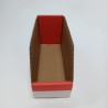 RS PRO Cardboard Storage Bin, 200 mm x 75 mm x 100 mm, Red 228-1100