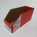 RS PRO Cardboard Storage Bin, 200 mm x 75 mm x 100 mm, Red 228-1100