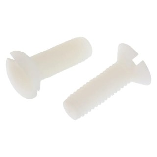 RS PRO Slot Countersunk Nylon Machine Screw M5 16 mm DIN 963 232-6964