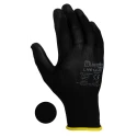 Liscombe Black Polyamide Work Gloves Size 9 with Polyurethane Coating LN614-09
