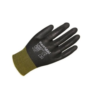 Liscombe Black Nylon Work Gloves Size 11 Polyurethane Coating LN620-11