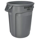 Rubbermaid Commercial Products BRUTE Grey Polyethylene Waste Bin 121.1L Capacity FG263200GRAY