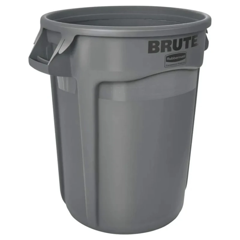 Rubbermaid Commercial Products BRUTE Grey Polyethylene Waste Bin 121.1L Capacity FG263200GRAY