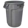 Rubbermaid Commercial Products BRUTE Grey Polyethylene Waste Bin 121.1L Capacity FG263200GRAY