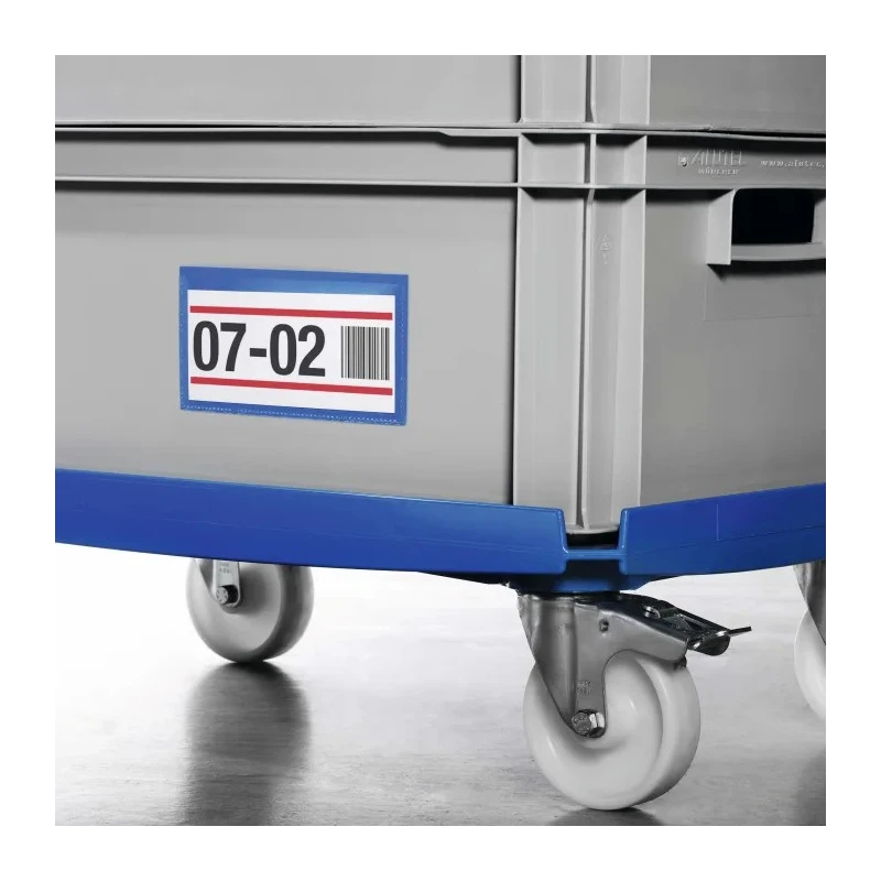 Durable Blue Heavy Duty Document Display Wall Mount Pockets 150 x 67 mm Plastic Material Model 176207
