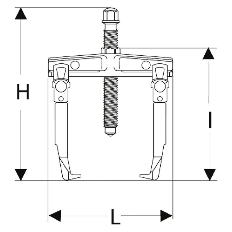Facom Hydraulic Bearing Puller Hydraulic Operation 5 t Force 1-Piece U.232-340