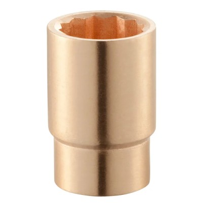 Facom 3/4 in Drive 41 mm 12 Point Square Socket, Beryllium Copper Alloy, 65mm Overall Length K.41SR