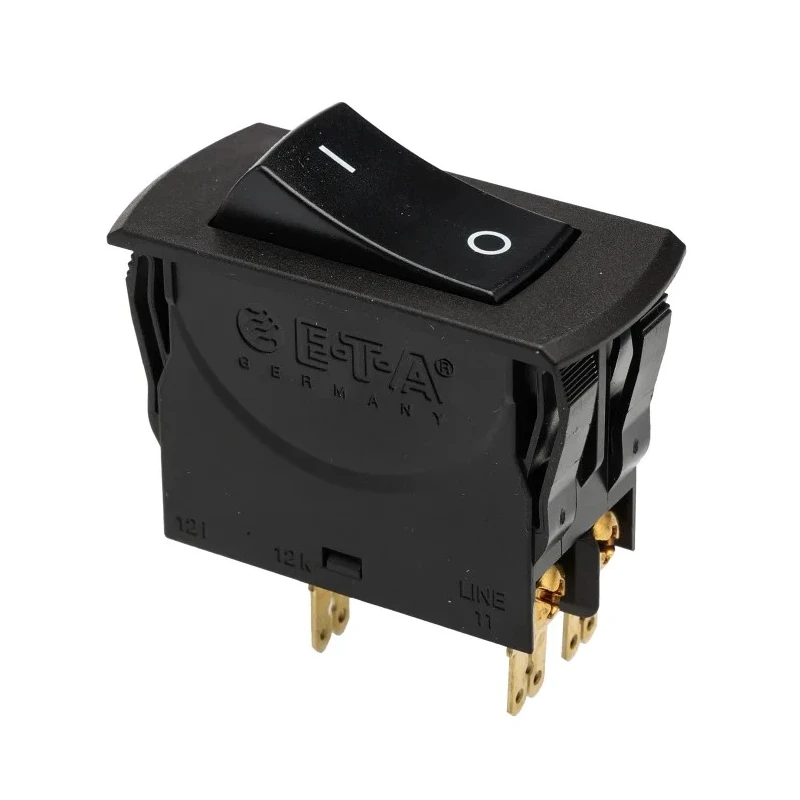 ETA Thermal Circuit Breaker 10A Current Rating 2-Pole Screw Mount 240V AC 50V DC 3120-N521-H7T1-W01D-10A