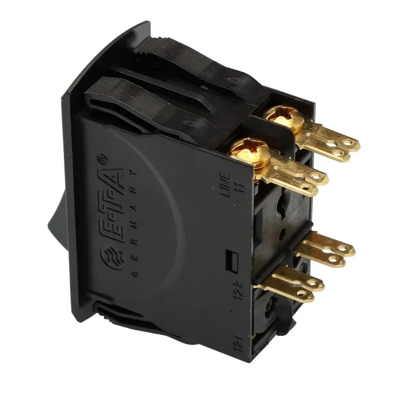 ETA Thermal Circuit Breaker 10A Current Rating 2-Pole Screw Mount 240V AC 50V DC 3120-N521-H7T1-W01D-10A