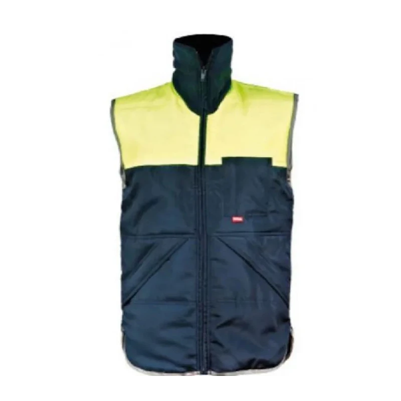 Flexitog Navy Yellow Hi Vis Vest Ripstop, Unisex, Size L X12G-L