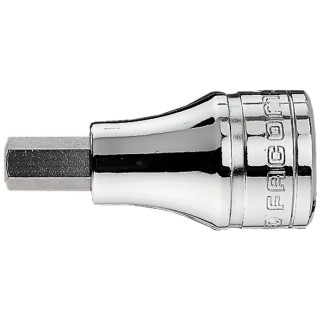 Facom Hexagon Socket 7.94 mm, 1/2 in Drive, Square Drive Type, Bright Chrome with Phosphate Finish ST.5/16