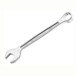 Facom Combination Spanner 7/16 in, 155mm Overall Length, Chrome Finish, 12 Point, 15° Offset 440.7/16